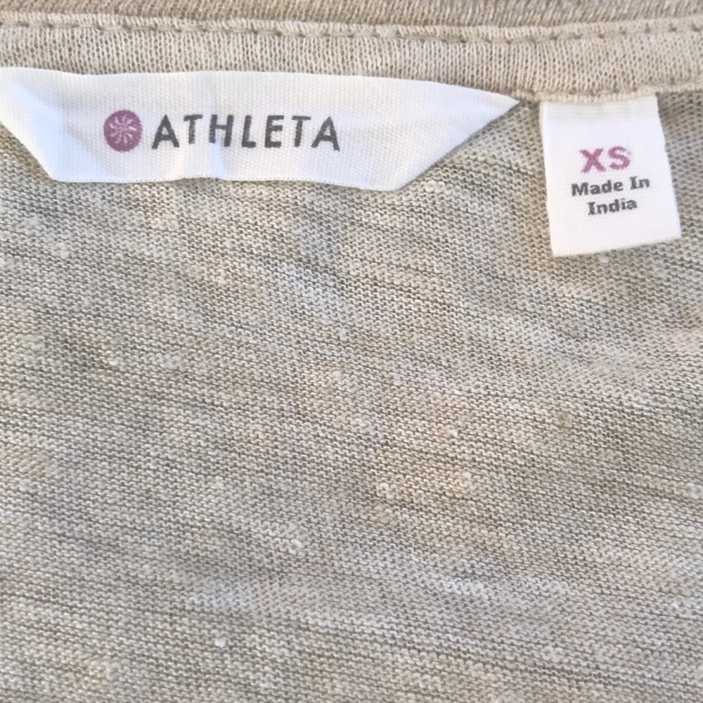 ***SOLD****Athleta Off White/Gold Top Size XS - Picture 5 of 6